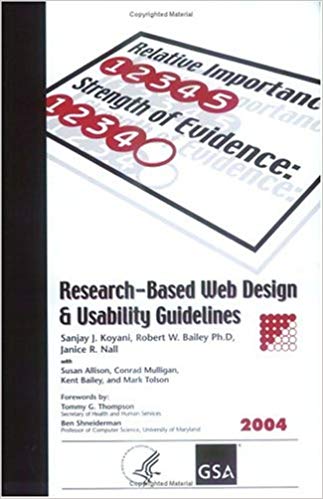 Research-Based Web Design &amp; Usability Guidelines