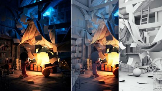Atmospheric interior using 3ds max and Marvelous Designer