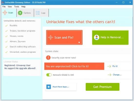 UnHackMe 10.10 Build 760