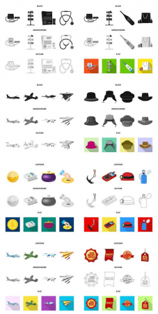 Icons vector illustration set # 7