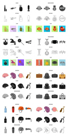 Icons vector illustration set # 9