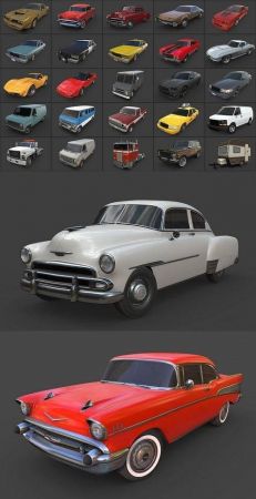 Cubebrush - American Cars Ultimate Collection