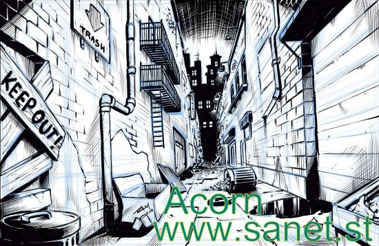 Drawing a Comic Book Background with One Point Perspective