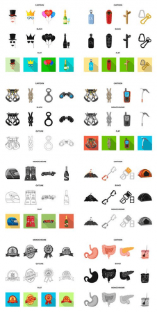 Icons vector illustration set # 11