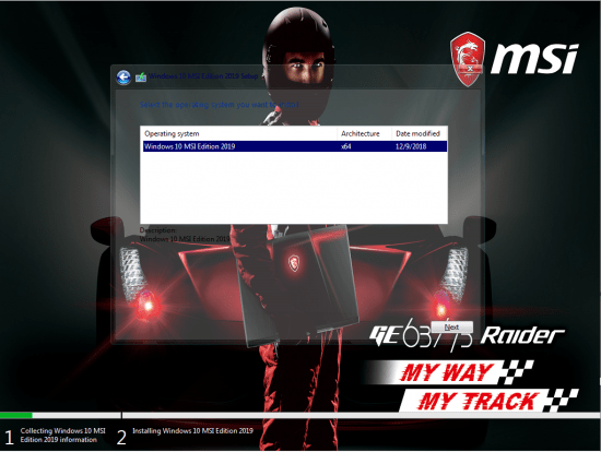 Windows 10 RS5 MSI Edition (x64) Permantly Activated 2019