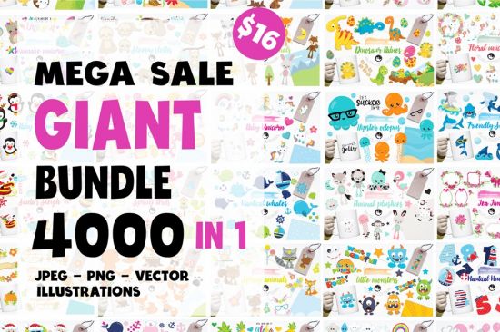Black Friday – Graphic Giant Bundle – 4000 In 1 