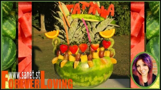 Crafting with Fruit: How To Make A Watermelon Arrangement