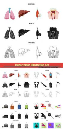 Icons vector illustration set # 8
