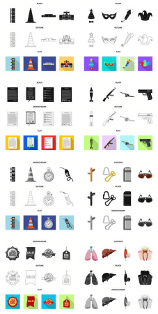 Icons vector illustration set # 8
