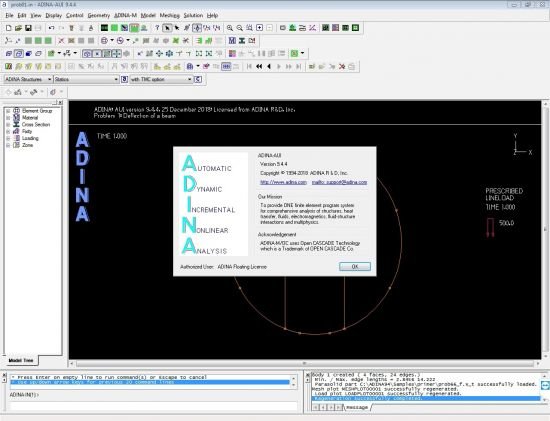 ADINA System 9.4.4 (x64) 2018