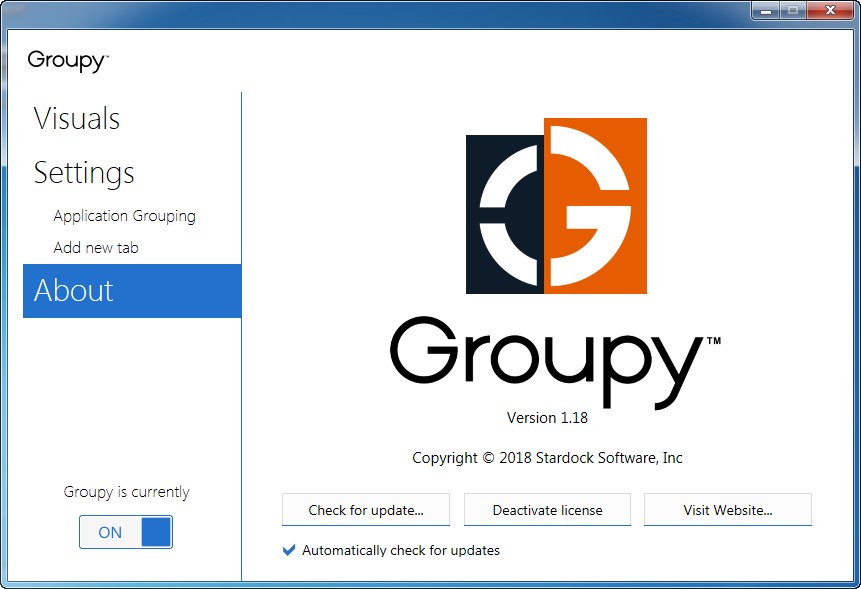 download the new for apple Stardock Groupy 2.1