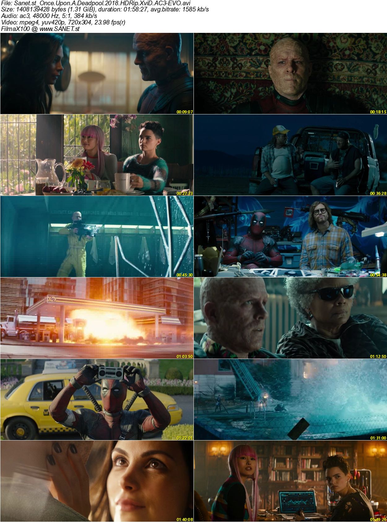 Download Once Upon A Deadpool 2018 Hdrip Xvid Ac3 Evo