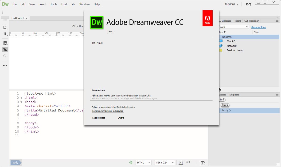 adobe dreamweaver cc 2019 system requirements