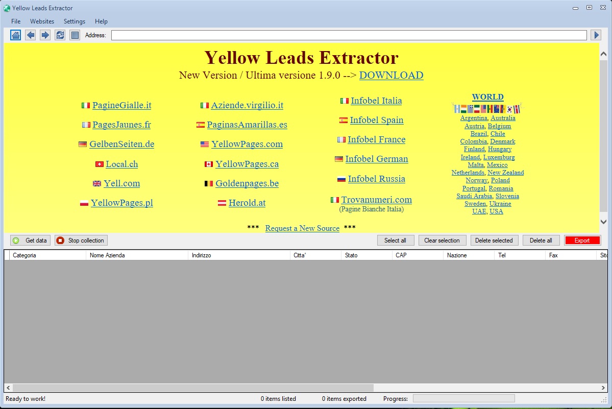 Yellow Leads Extractor 6.9.0 Multilingual