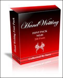 Hand Writting Font Pack