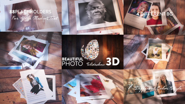 Videohive Beautiful Photo Slideshow I - 3D