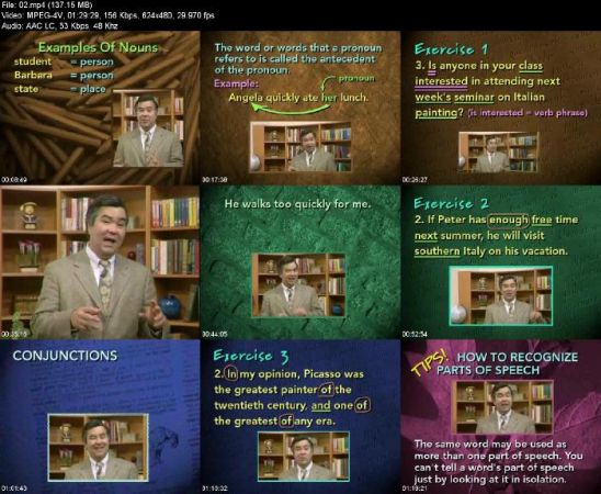 The Complete English Grammar Video Tutorial Series - 10 CD Pack