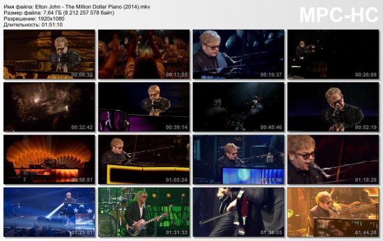 Elton John - The Million Dollar Piano (2014) BDRip (1080p)
