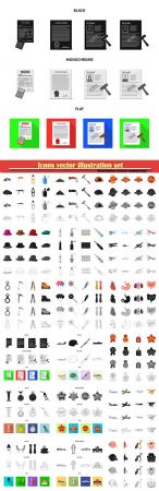 Icons vector illustration set # 13
