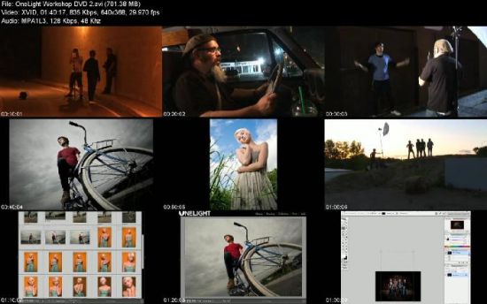 OneLight Photography Workshop 2 DVDs