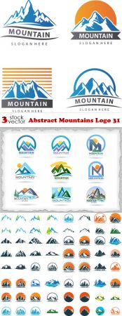 Vectors - Abstract Mountains Logo 31 