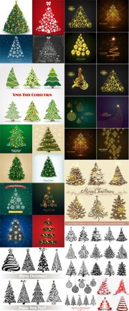 Realistic Trees Design Elements in Vector Collection - 2
