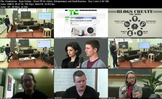 creativeLIVE - Ryan Holiday - Smart PR for Artists, Entrepreneurs and Small Business