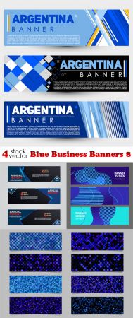 Vectors - Blue Business Banners 8 