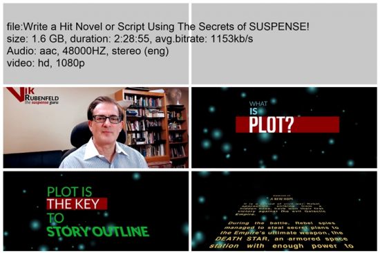 Write a Hit Novel or Script Using The Secrets of SUSPENSE! 