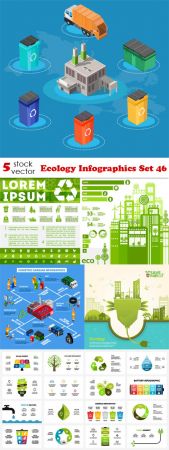 Vectors - Ecology Infographics Set 46 