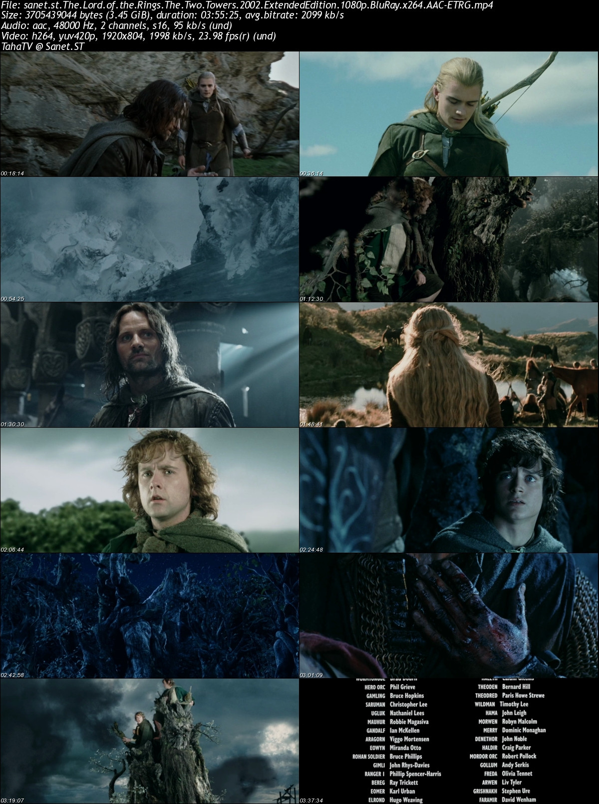 the lord of the rings the two towers 720p