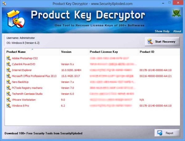 Product Key Decryptor 10.0