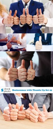 Photos   Businessman with Thumbs Up Set 25