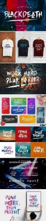 BLACKDEATH Brush Font