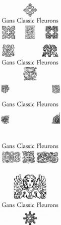 Gans Classic Fleurons Font