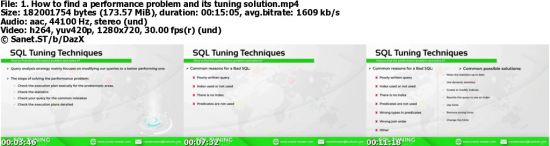 Oracle SQL Performance Tuning Masterclass 2019