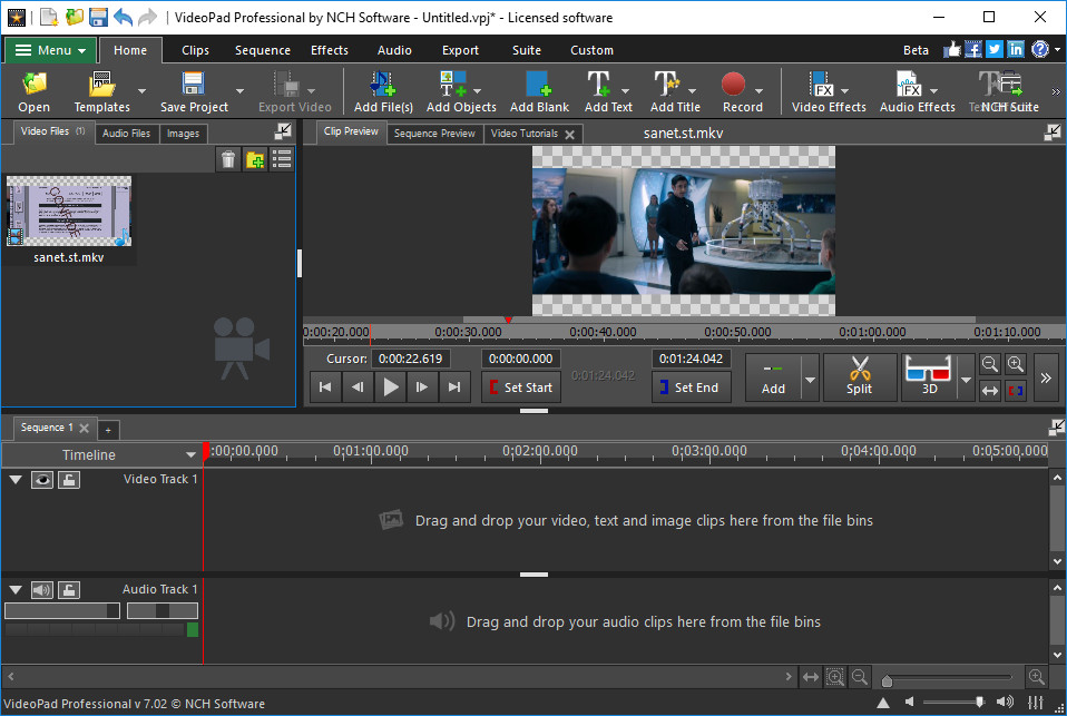 free download NCH VideoPad Video Editor Pro 13.59