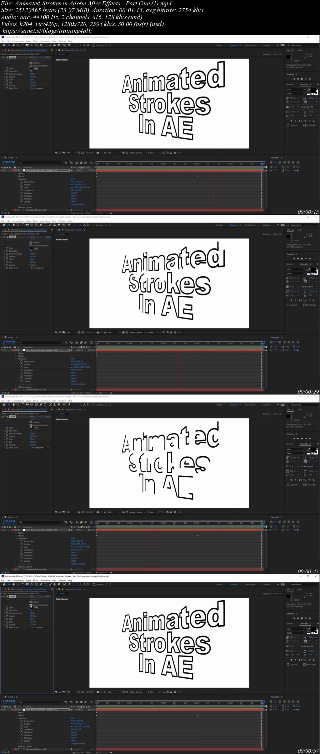 add stroke to image in after effects