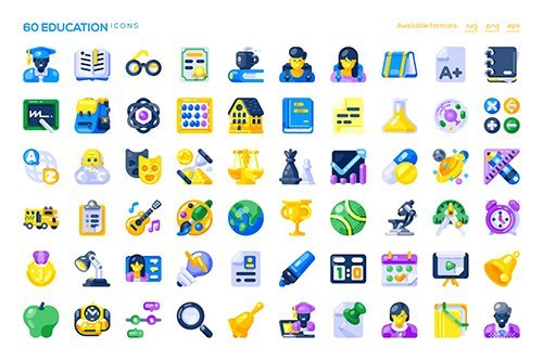 60 Education Icons