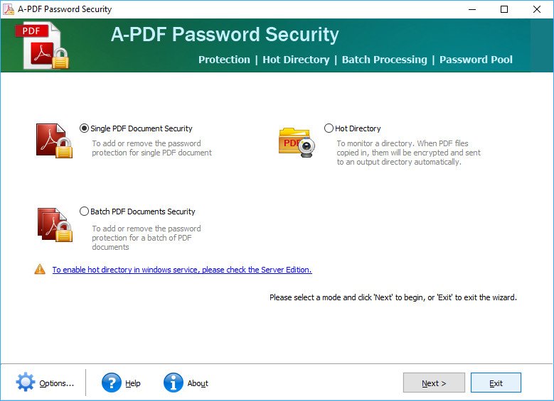password protect existing pdf without acrobat