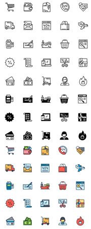 200 Shopping and E-Commerce Icons