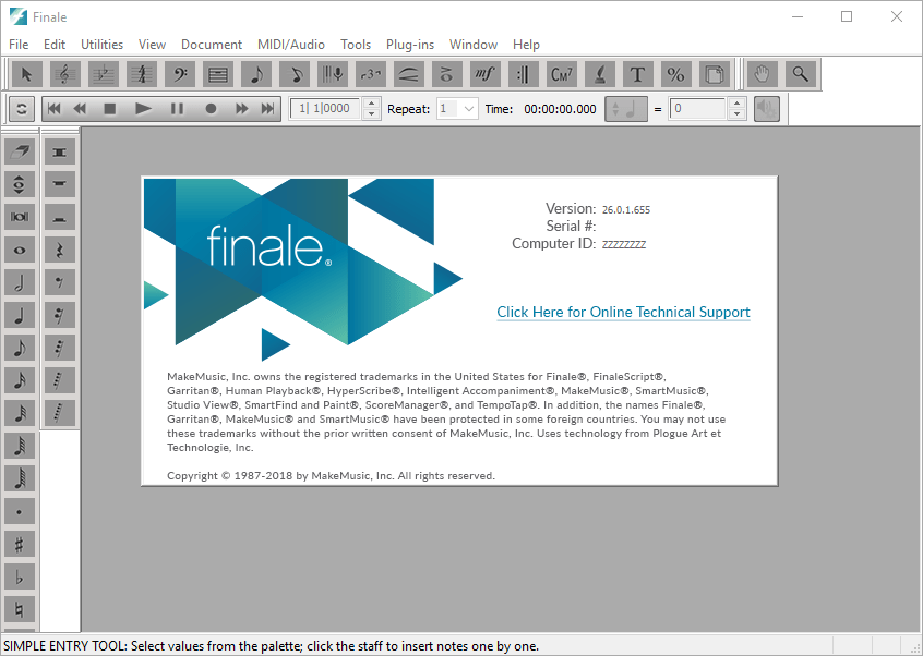 MakeMusic Finale 27.4.0.108 for windows download