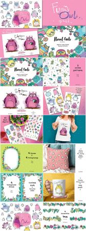 Funny Owls Bundle - 3 collections