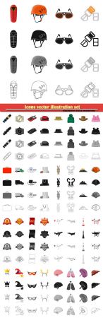 Icons vector illustration set # 14