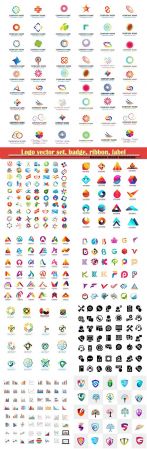 Logo vector set, badge, ribbon, label and  icon # 3
