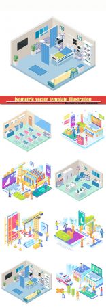 Isometric vector template illustration # 46