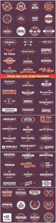 Vintage logo vector design illustration # 57