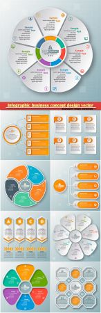 Infographic business concept design vector illustration # 9