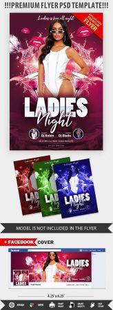 Ladies Night PSD Flyer Template