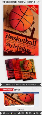 Basketball Flyer PSD Template